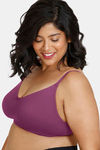 Zivame True Curv Double Layered Non Wired 3/4th Coverage Sag Lift Bra - Purple Potion — thumbnail 3